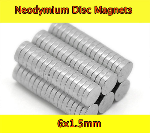 6X1.5MM Neodymium Disc earth Magnets
