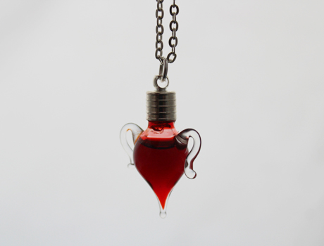 Cup Blood Vial Necklace