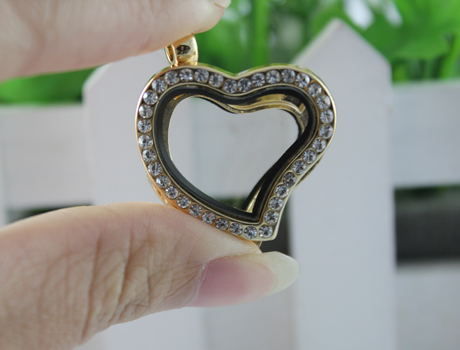 28X27MM metal glass box Lockets Pendants(4 colors available)