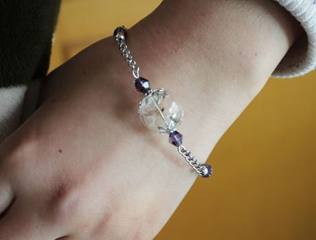 16MM Real dandelion bracelet