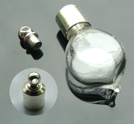 Heart Plain (Preglued silver-plated screw caps)