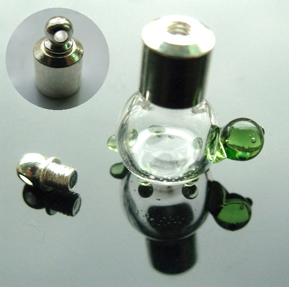 Turtle Green (Preglued silver-plated screw caps)
