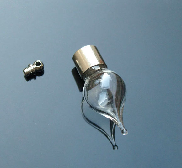8MM Tear Drop (35MMX15MM,1.5ML,Preglued nickel-plated screw caps)