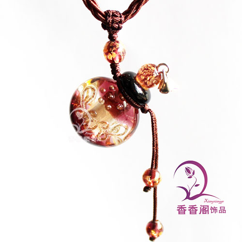 Murano Glass Perfume Necklace Baroque (with cord)