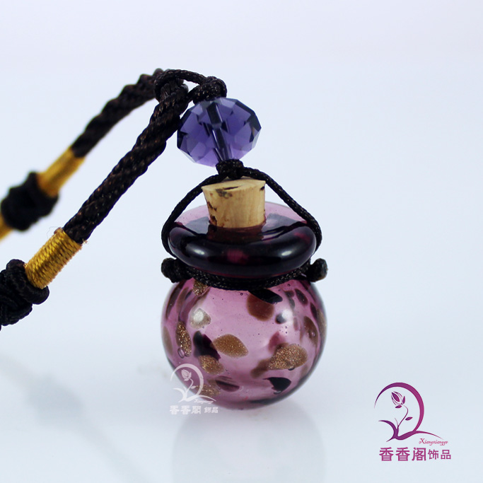 Murano Glass Perfume Ball Necklaces (with cord)