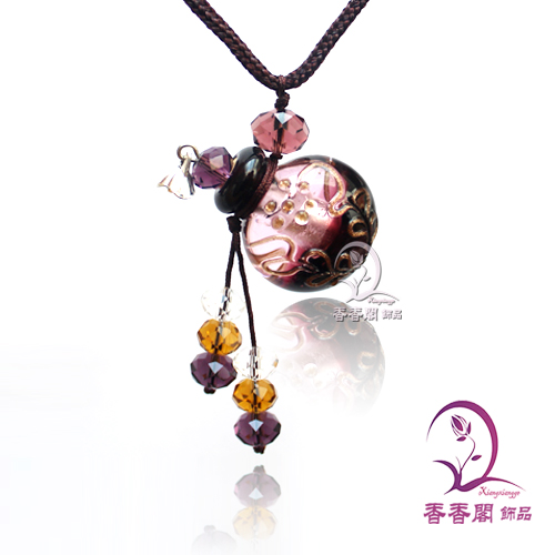 Murano Glass Perfume Baroque Necklaces (with cord)