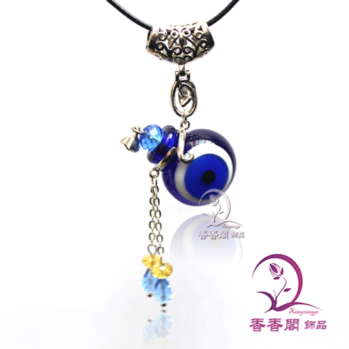 Lucky Eye Murano Glass Perfume Necklaces (with cord)