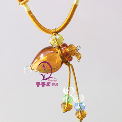 Murano Glass Perfume Necklace Tear Drop (with cord)