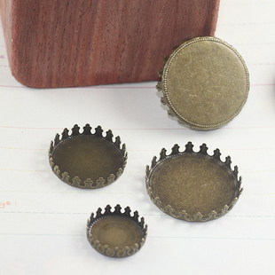 12/15/20/25MM Antique Bronze/Silver Round Cabochon Base Setting