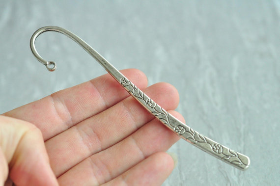 Silver Bookmark Charm Pendant Holder