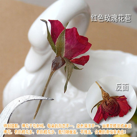 Real dried Rose Pressed flowers (Sold in per package of 20pcs)