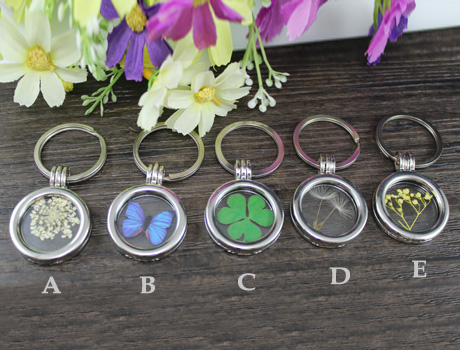 Glass Locket Keychains(5 Designs available)