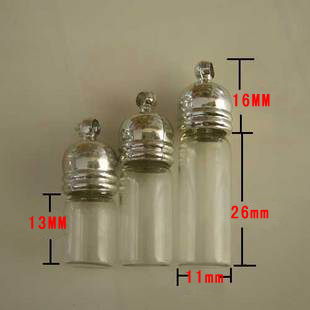 Glass Vials with plastic caps(Assorted Sizes)