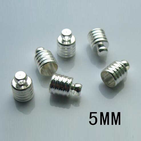 5MM METAL CAPS SILVER-PLATED