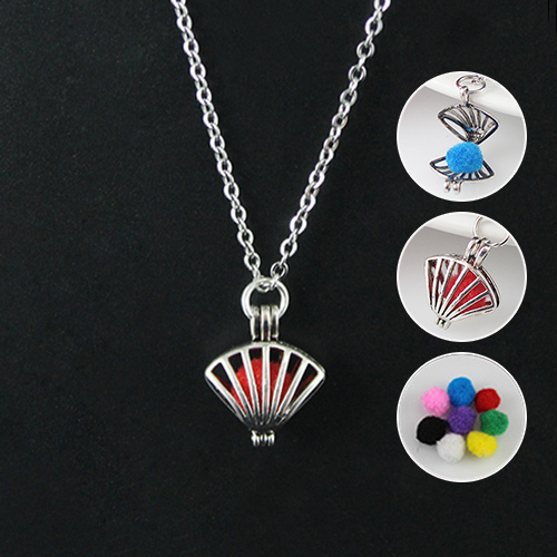 19x16MM Shell Diffuser Locket Necklace