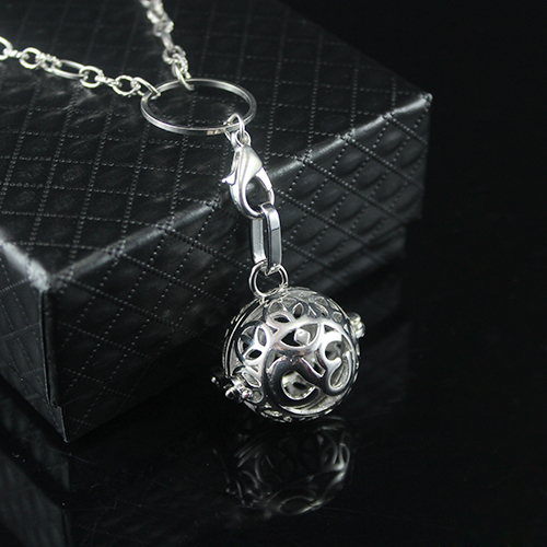 26x21MM 3D Ball Diffuser Locket Necklace