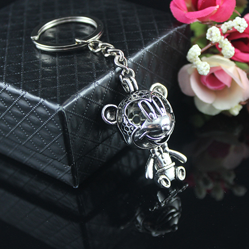 42x20MM Cute Mickey Mouse Diffuser Locket keychain