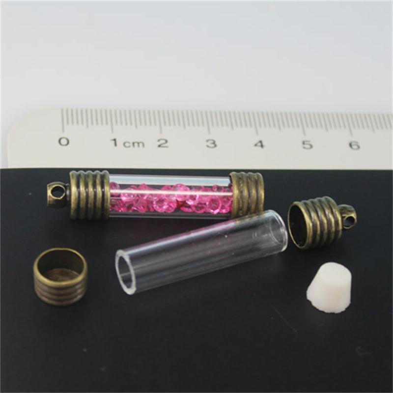 8MM Straight Tube For Rice Bracelets (with two caps & one stopper)