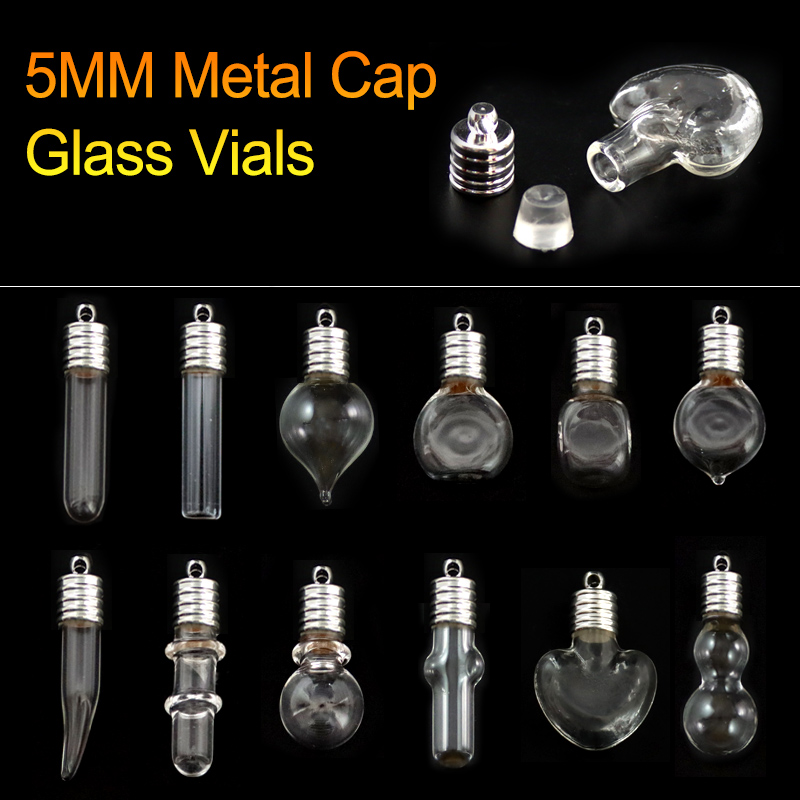 5MM Glass Vials(Silver-plated caps)