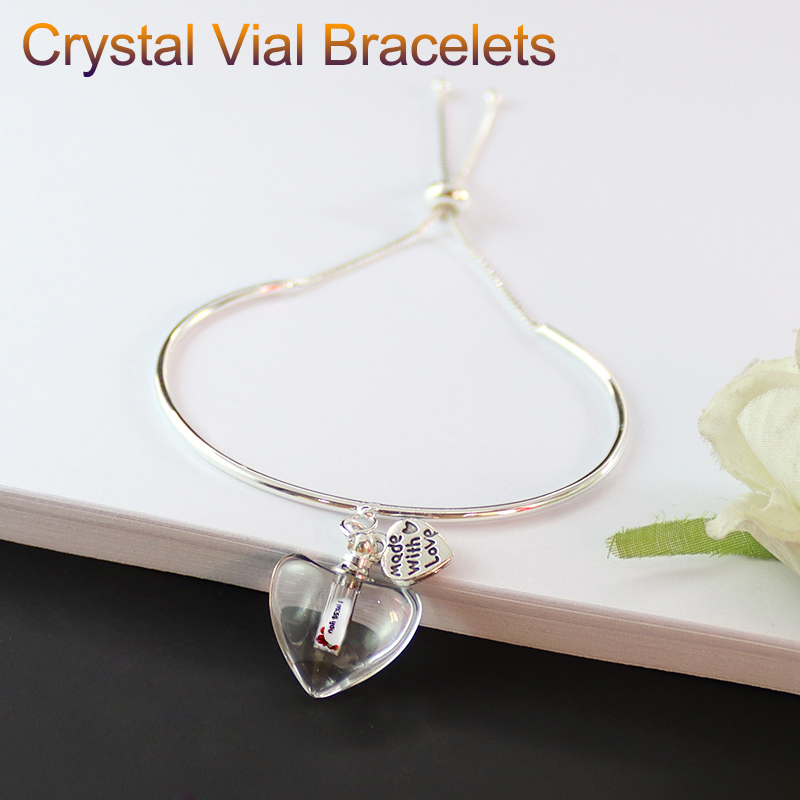 Crystal Vial Bracelets 