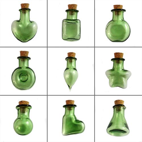 Green wishing bottle 