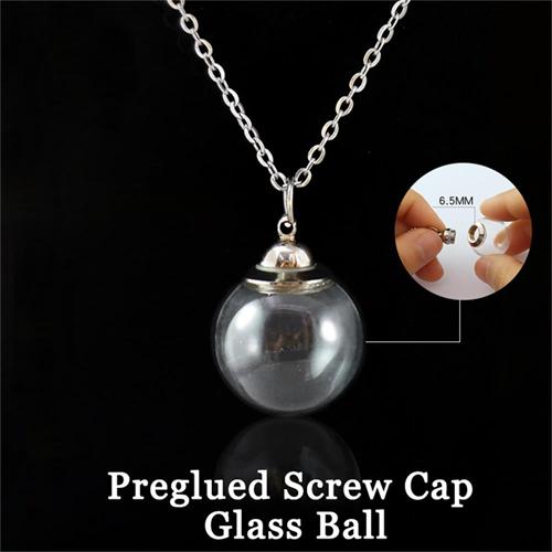 16/18/20MM Glass Ball with Ball Chain